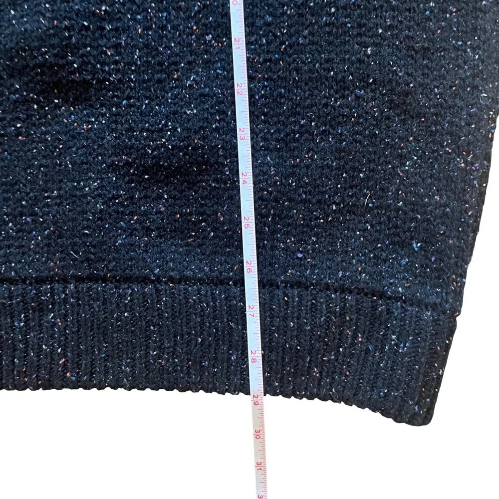 Patagonia Off Country Henley Sweater Mens Lrg Black Flecked Pullover 50595 FA18